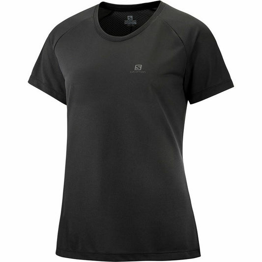 Women’s Short Sleeve T-Shirt Salomon Cross Rebel Black Lady