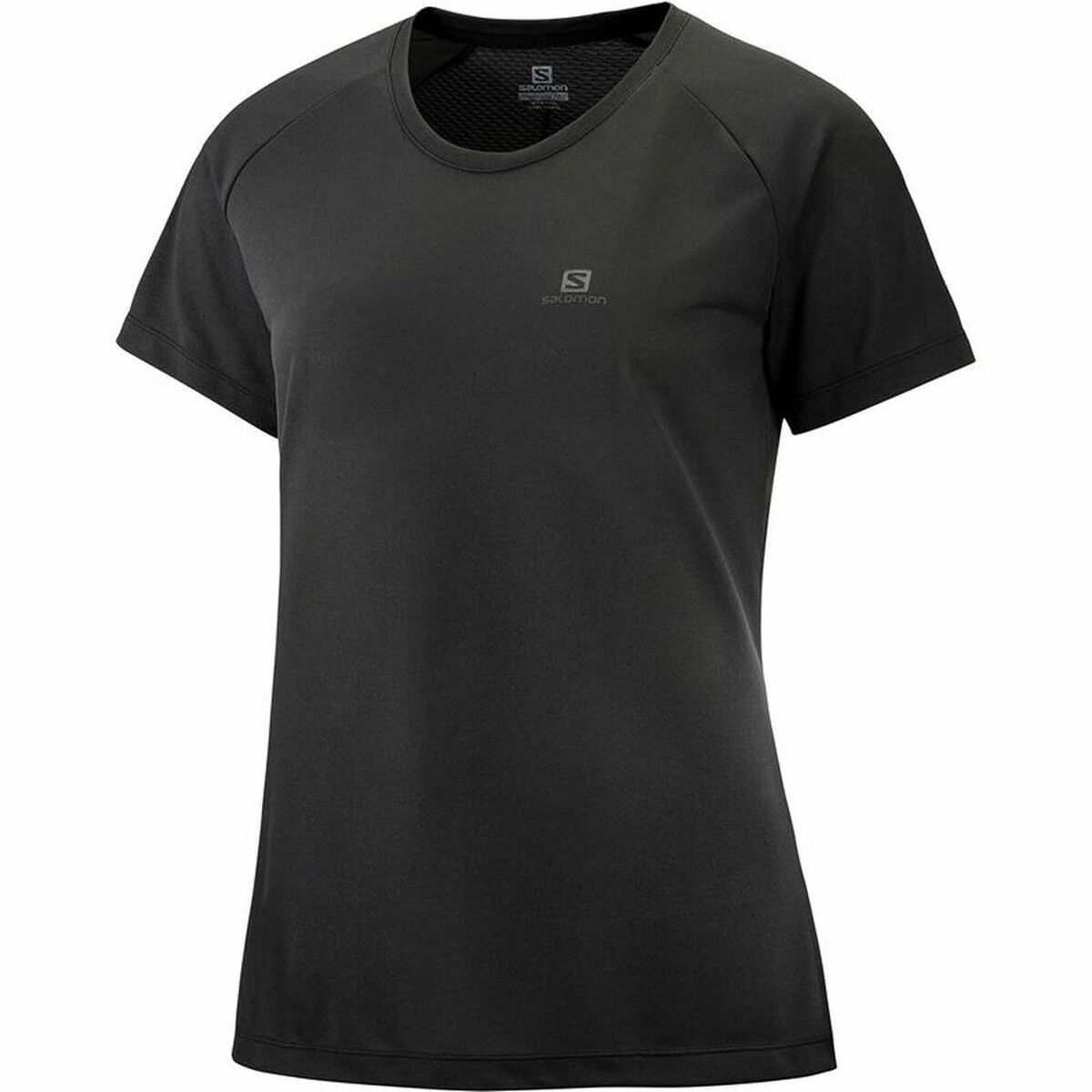 Women’s Short Sleeve T-Shirt Salomon Cross Rebel Black Lady