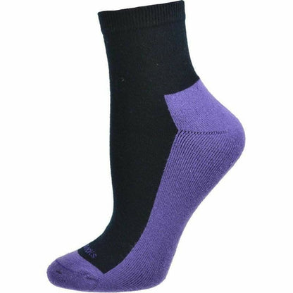 Women's Cushioned Athletic Cotton Socks Quarter High Length