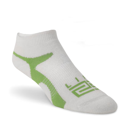 Merino Wool peds  - 3-pack White & Green