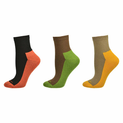 Women's Cushioned Athletic Cotton Socks Quarter High Length